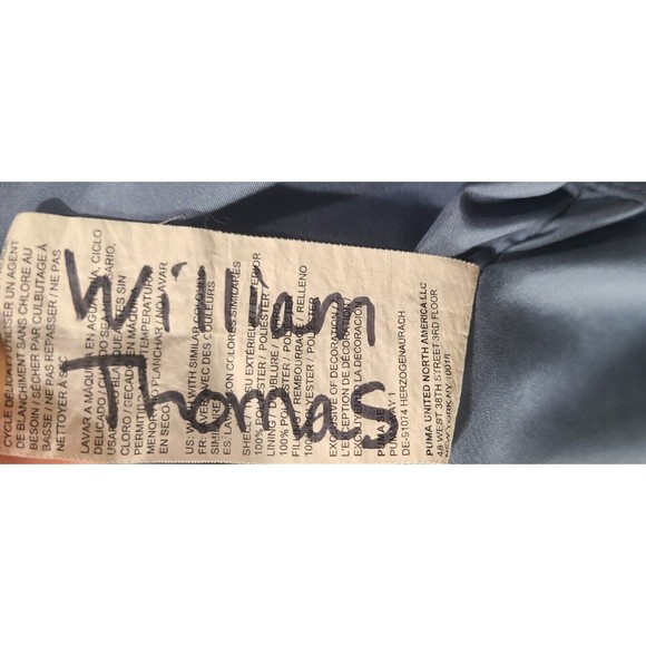 Puma Sleeveless Puffer Jacket Youth Small 7/8 Full Zip Polyester Blue Pockets - Picture 7 of 7